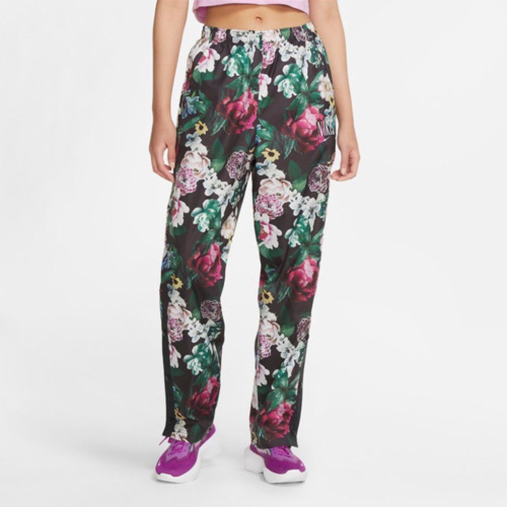 NIKE Floral Windbreaker Standard Fit Pants